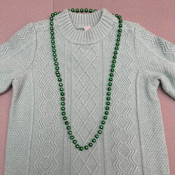 3 pack large and long beaded decorative necklace and sweater necklace bundle - Picture 3 of 4